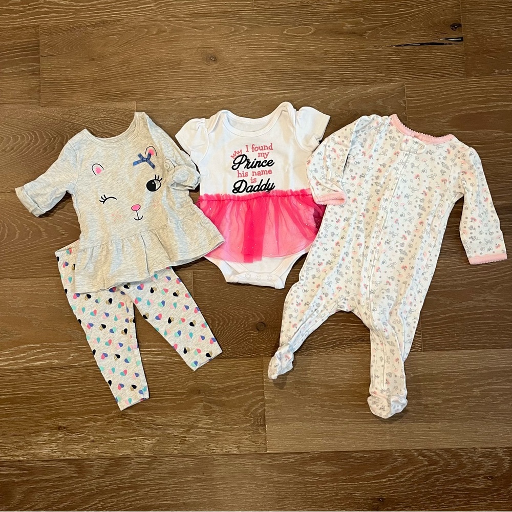 🌸 Carter’s Baby Girl Lot Bundle Size 6 months